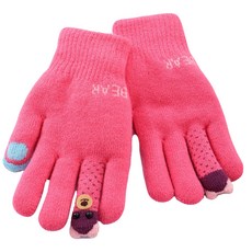 키즈트리 아동용 니트 털 손가락 장갑 ST-098