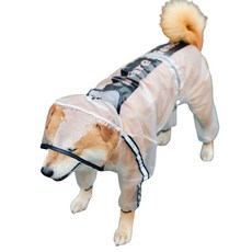 JOYnJOY 狗狗連身雨衣, 透明, 1個