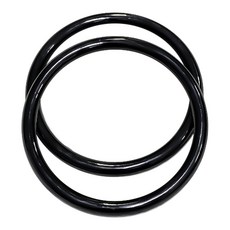 털실나라 플라스틱 라운드 핸들 중 2p, 블랙, 1개