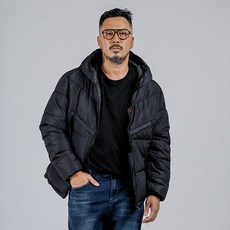 파이브엑스라지 남성용 빅사이즈 다운라이크 스톰핏 중량 패딩 JM206