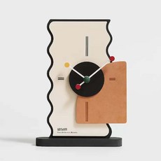 Grow Up 奢華室內設計桌鐘, 簡約奶油橘