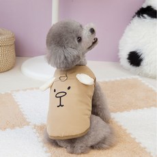 칠시 강아지 고구마 감자 곰 하네스 패딩 베스트, 포실포실감자곰, 1개
