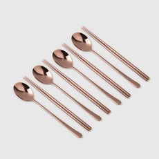 론드 수저세트, 로즈골드, 수저 4p + 젓가락 4p, 1개