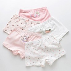 女童款插圖四角內褲 5件組 G335