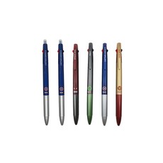 1977 ATTO MARVEL 可擦三色圓珠筆 2支 + 三色圓珠筆 4支 0.7mm, 鋼鐵俠 + 美國隊長 + 綠巨人 + 蜘蛛俠, 1組