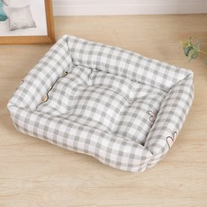 데이소이 고양이 러블리 애니멀 쿠션, 04 체크 베어, 1개