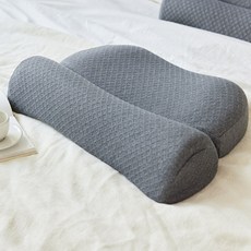 LIV MOM 姿勢調整記憶棉頸枕, 1個, 炭灰色