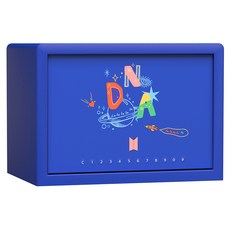 디프로매트 BTS 방탄소년단 금고 개인 가정용 안전 뮤직테마 에디션 금고, 블루 DNA