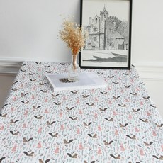 ANDCOTTON 森林防水塗層桌布, 象牙白, 長方形2人座(100 x 130 cm)