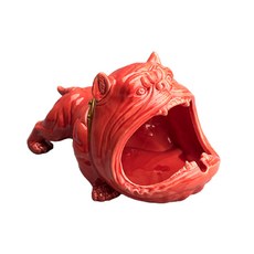 캐릭터 소품 불독 재떨이 YT_RA080, 레드, 1개