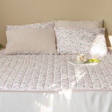 The Zari 日常清新絎縫床墊 附固定帶, 艾莉亞粉色