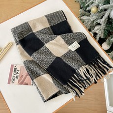 소니오 체스 겨울 따뜻한 목도리 머플러