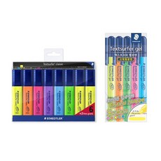 STAEDTLER 螢光筆 XXL號 8色+旋轉螢光筆 5色組, 混色, 1套