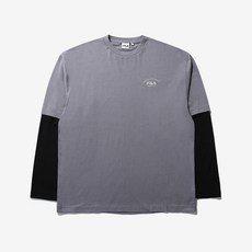 휠라 남녀공용 오버핏 레이어드 통기성 긴팔 티셔츠 FS2RLD3107X