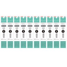 ZEBRA bLen 3C/2+S專用原子筆芯 SNC-0.5 0.5mm 黑色, 10個