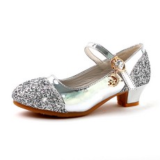 Lulushu 女童款仙杜瑞拉閃亮跟鞋