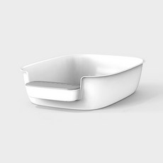 Lanboer 貓儲物凳馬桶, 白色的