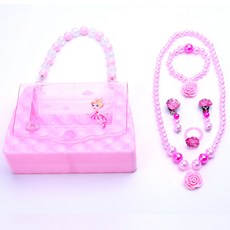 珍珠飾品4件組+手提包