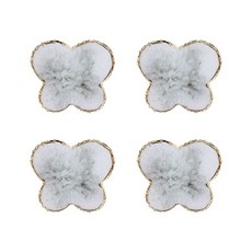 DAEHAN 蝴蝶造型大理石飾品檯 4入, 大理石灰