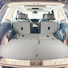 I-VILL 汽車後車廂墊全套, Palisade LX3 2025年式 7人座 手動折疊, 暖灰色