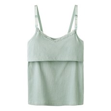 임산부 베이직 골지레이스 2단 수유나시