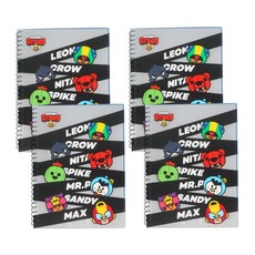 STUDIO EIGHT Brawl Stars 清除文件 40p, 灰色的, 4個