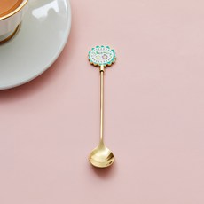 Modern House 盛開花束金色茶匙, 1個, Blooming