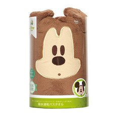 TODR1 3D立體卡通超細纖維海灘巾, 米奇, 1個