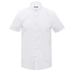 보스트로 남성용 이지케어 스트레치 반팔 시너지셔츠 고정스냅카라 MDS20663