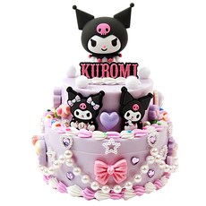 KUROMI 酷洛米 雙層情境燈珠寶盒裝飾套組, 1個, 混色