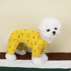 PASTEL PET 寵物熊豬連身衣, 黃色, 1個