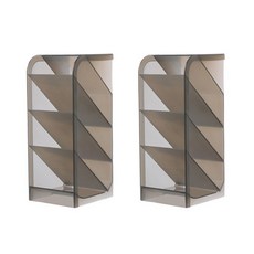 아그노 반투명 다용도 펜꽂이, 블랙, 2개