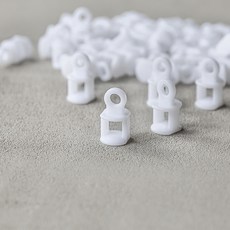 윈도우드레스 커튼레일 롤러 2.8cm, 화이트, 10개