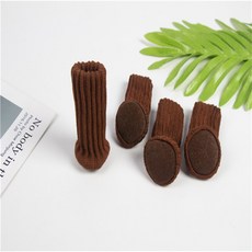 가구 다리 보호 커버, 다크브라운, 4개