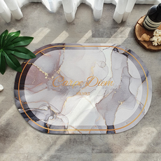 yoliyolo 可水洗防滑珪藻土腳踏墊, 大理石1