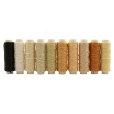 Khohimo 皮革工藝 蠟線 3W201 1mm 10入, 1號, 1套