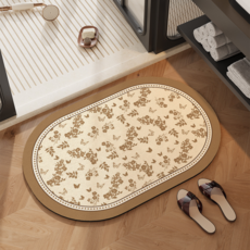 Kodachief 花卉珪藻泥 浴室門前防滑吸水地墊 60 x 90 cm