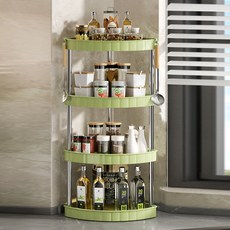 American Road多功能縫隙調味料收納架 RK1995, 4層, 綠色