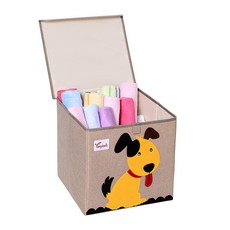 스윗조이 동물 친구들 수납 박스 스툴 의자, 개