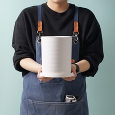 morningscent 써클라인 플라스틱 화분 + 받침 세트, 1세트