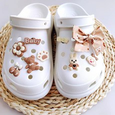 洞洞鞋大蝴蝶結可愛裝飾鞋扣 9款組