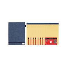 OXFORD 40頁筆記本 A4 8入+A4筆記本夾, 1組, 黃色(活頁紙)+隨機出貨(活頁本)