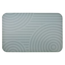 Minimalism 日竹門 軟式珪藻土吸水彩印地墊 枯山水, 禪意綠, 1個