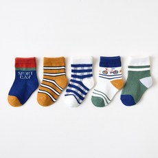 베베니즈 아동용 데일리 양말 5족 세트