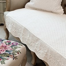 MaMaison 玫瑰絎縫刺繡防滑純棉沙發墊