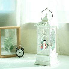 LED閃亮雪人水晶球音樂盒, 混色