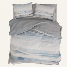 韓國 amante 療癒薄霧60支高密度絎縫被套, 灰色