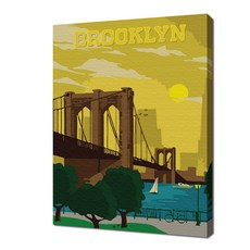 Ecosol 自繪迷你旅行布魯克林 15 色插圖繪畫傑作 DIY 20 x 30cm, 混色