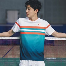 YONEX 男子羽毛球短袖 T 恤 222TS001M