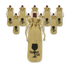 HAPPY FARMER 麻布紅酒袋, 10個, A型